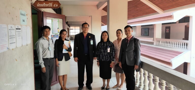 ประธานศูนย์เครือข่ายการสอบที่ 2 ตรวจเยี่ยมสนามสอบ O-NET ม.3